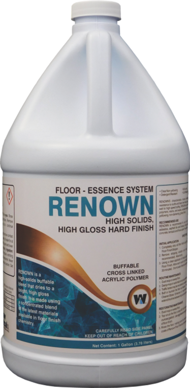 Renown High Gloss Floor Finish - 4 gallons/cs