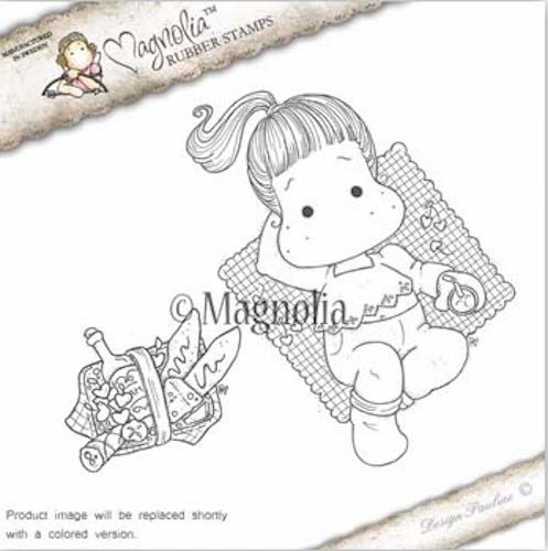 Magnolia Stamps - Recipe Card - Picnic Tilda With Basket - The Rubber Buggy