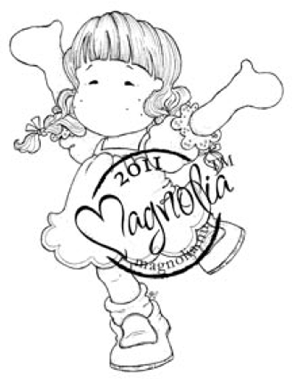 Magnolia Stamp HAPPY SPRING TILDA - Butterfly Dreams 2011