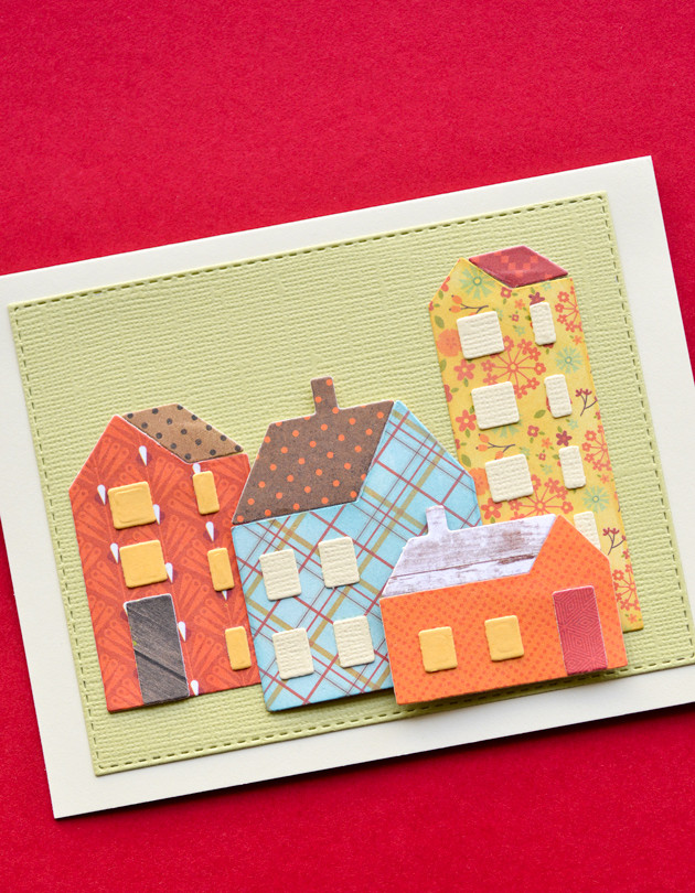 Memory Box Die - Mountain Village Houses Craft Die - The Rubber Buggy