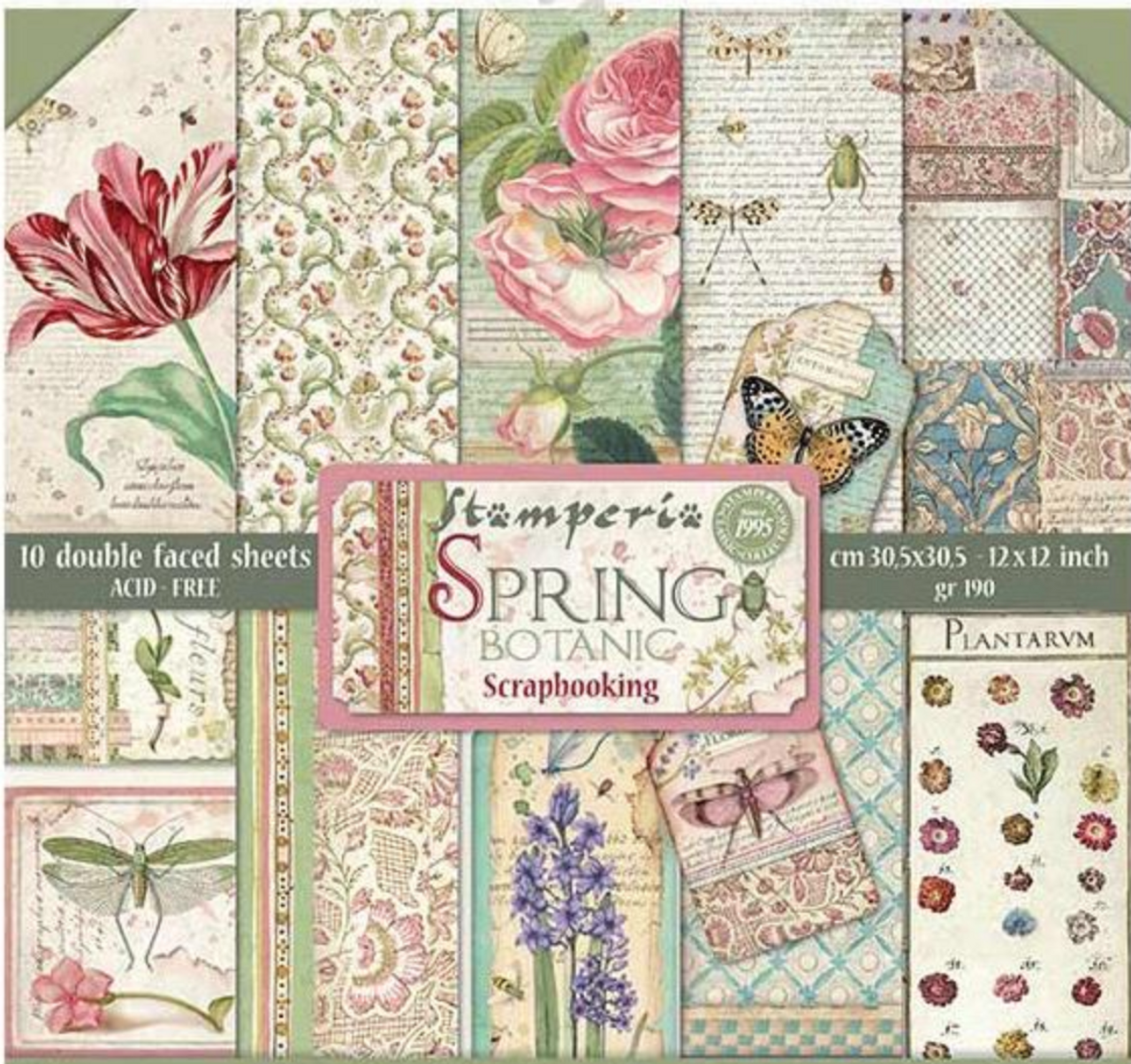 Stamperia Double-Sided Paper Pad 12x12 10/Pkg-Provence, 10 Designs/1