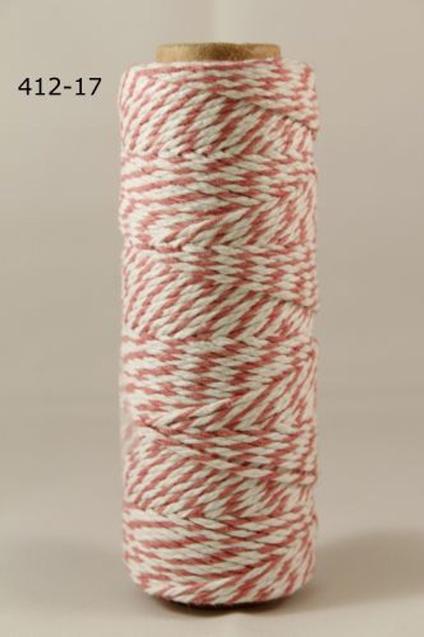 May Arts Bakers Twine 2 mm Pink - The Rubber Buggy