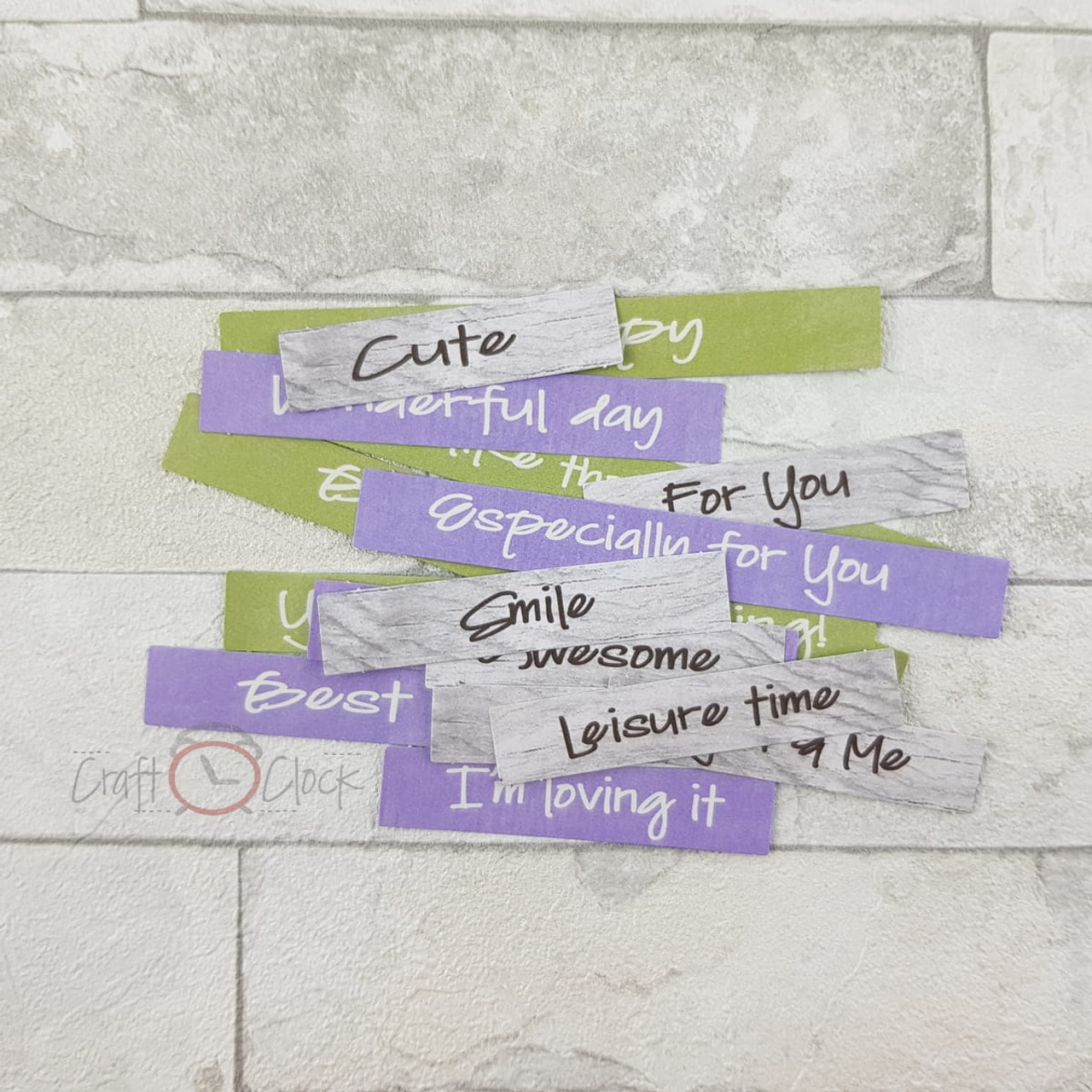 Craft 0' Clock - Lavender Hills 12 x 12 Scrapbook Paper - Quotes - The  Rubber Buggy