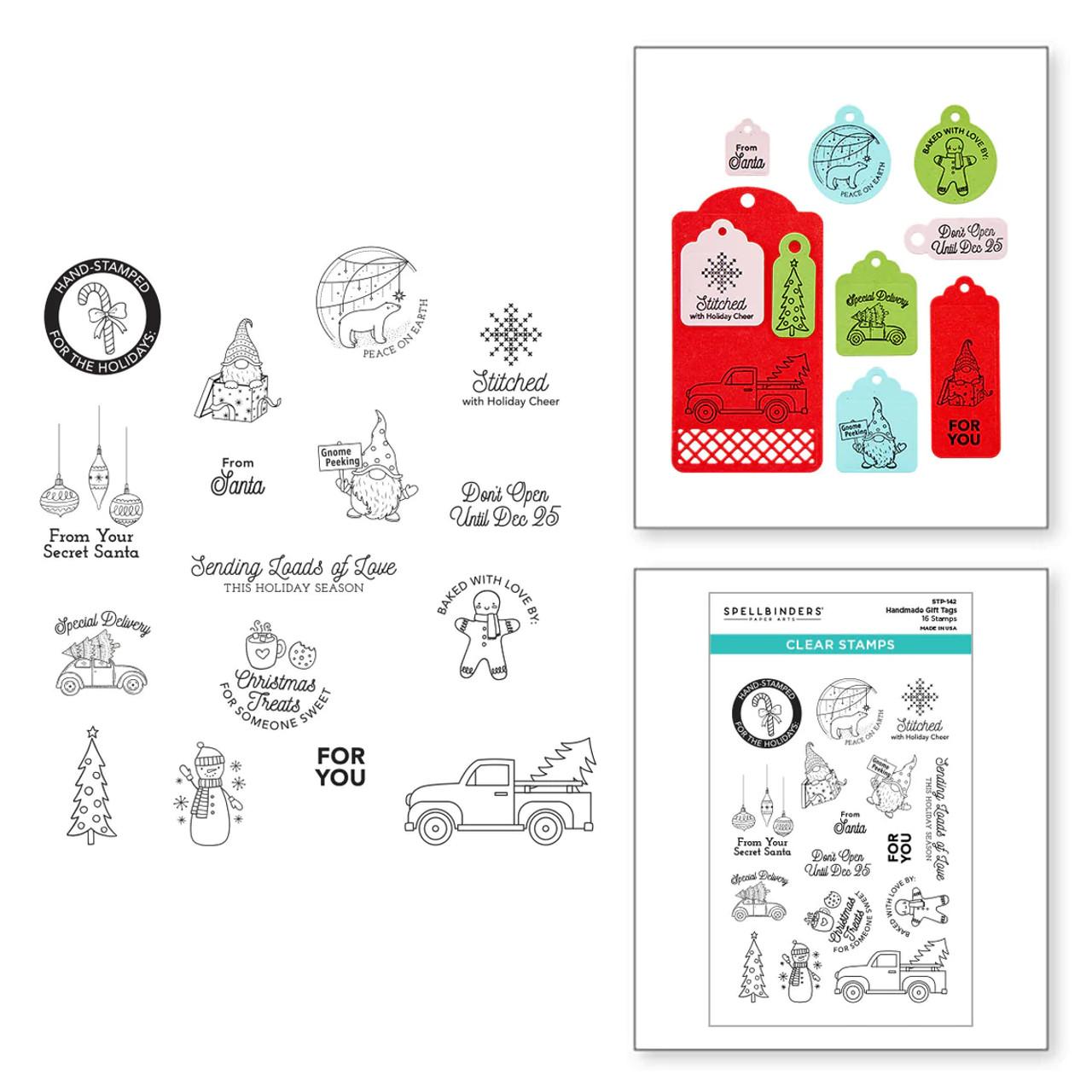 Spellbinders Awesome Birthday Clear Stamp Set from The Birthday  Celebrations Collection