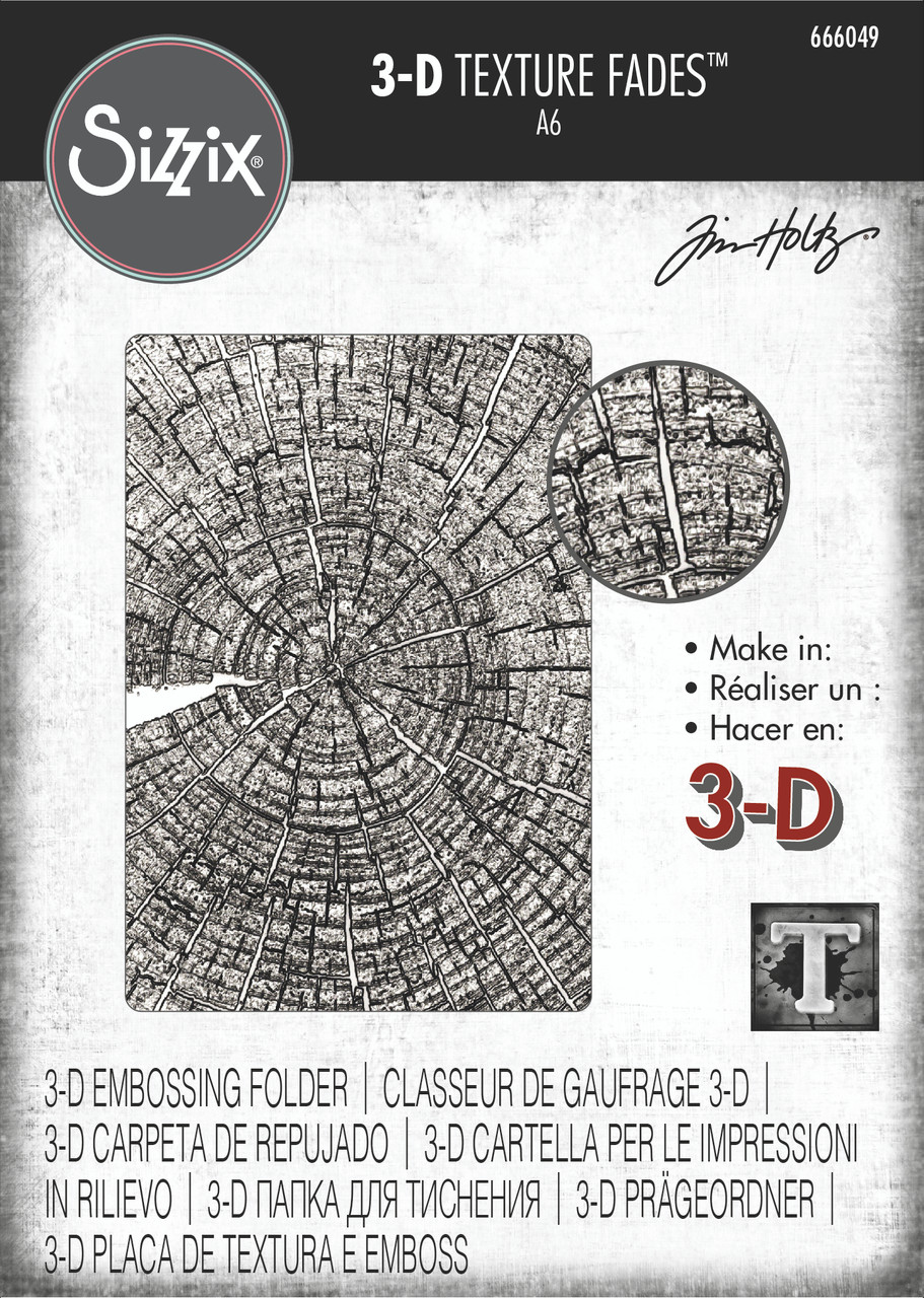 Sizzix Texture Fades Embossing Folder - Lace by Tim Holtz, Sizzix Embossing  Folders 