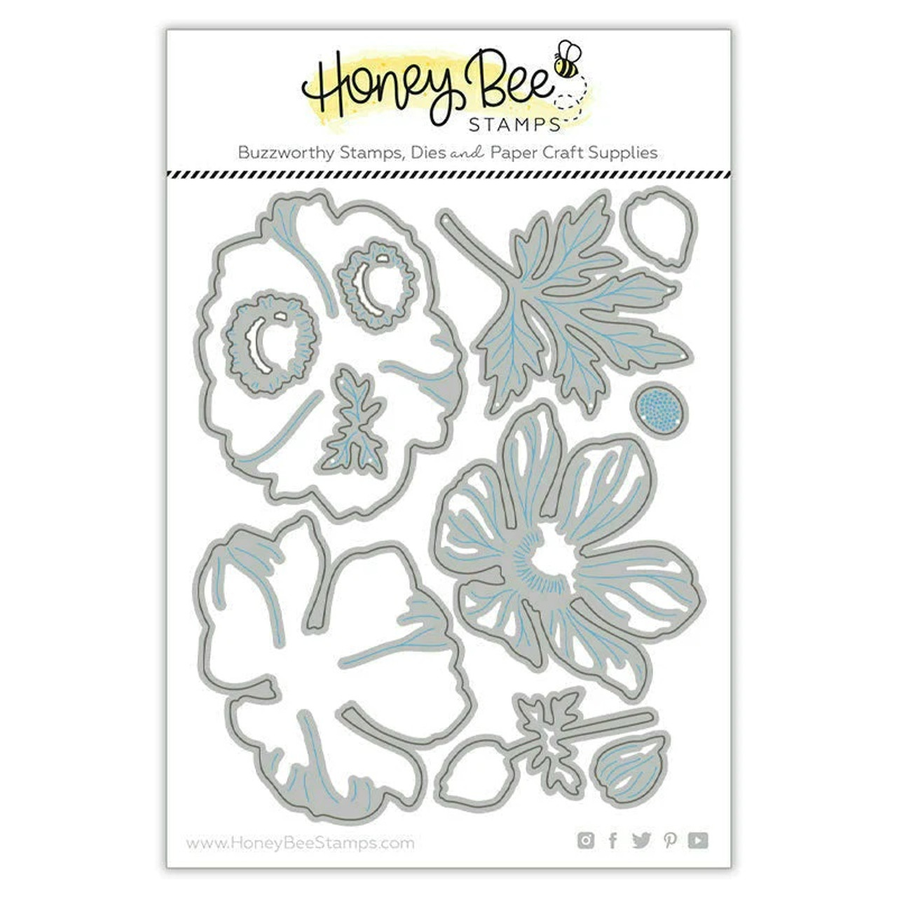 Honey Bee Stamps - Honey Cuts - Lovely Layers: Anemone (HBDS-LLANE