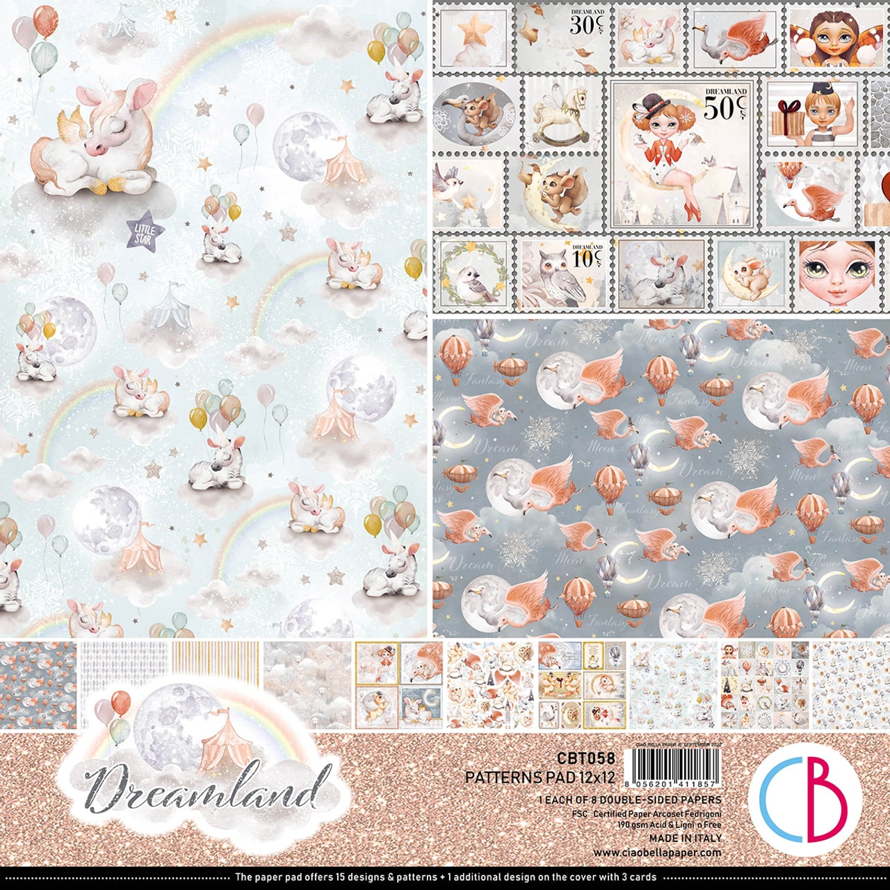 Ciao Bella 12x12 Sparrow Hill 12 X 12 Cardstock Double-sided