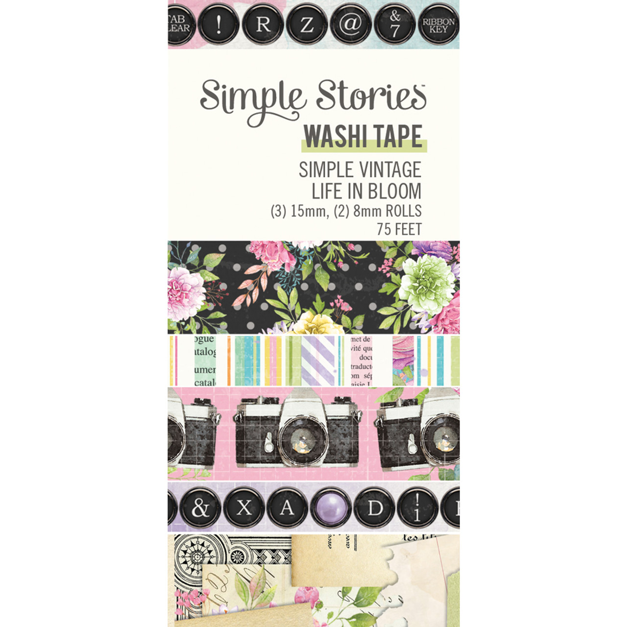 Simple Stories - The Holiday Life collection Washi Tapes (3 rolls)