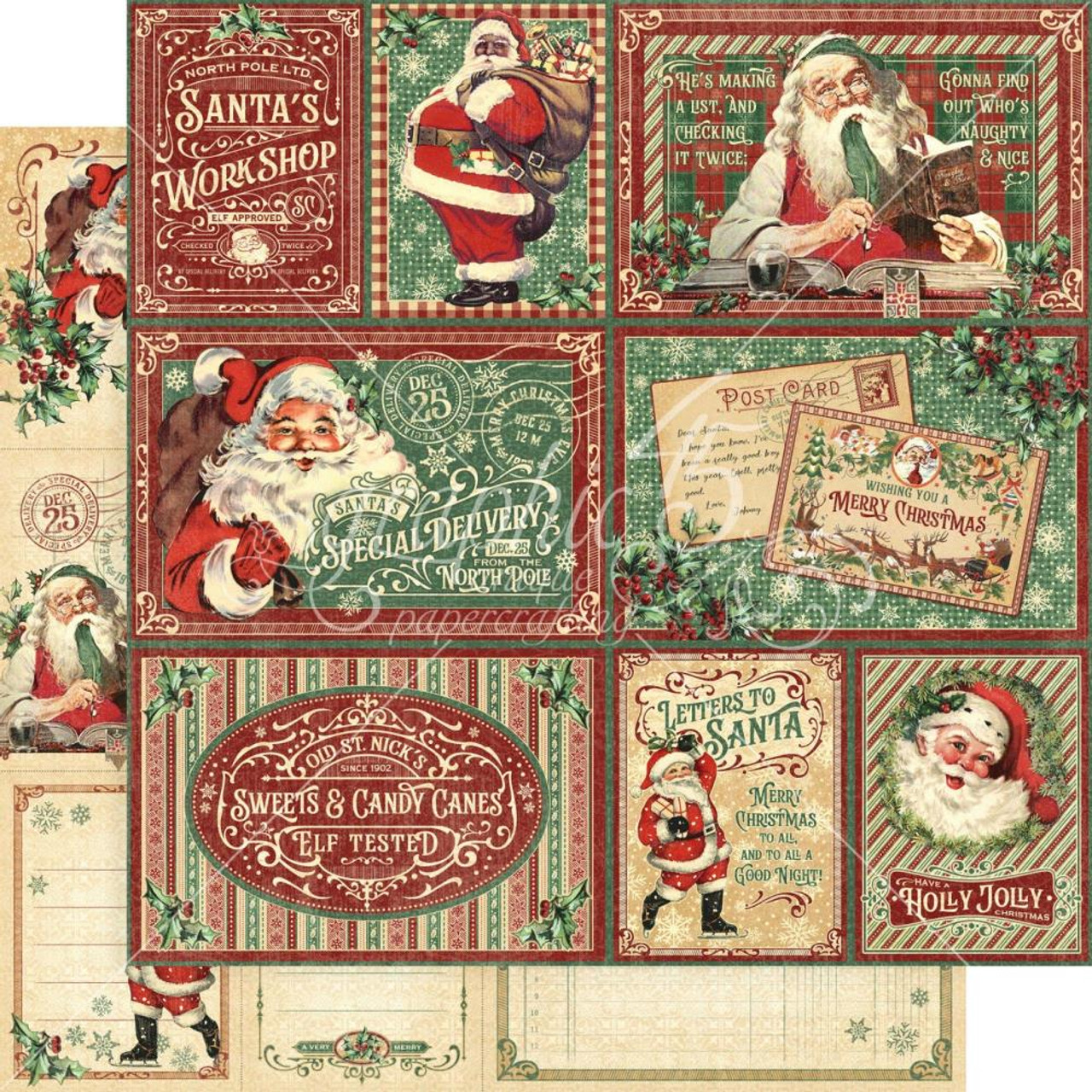 Graphic 45 | Letters to Santa Sweets and Treats Scrapbook Paper