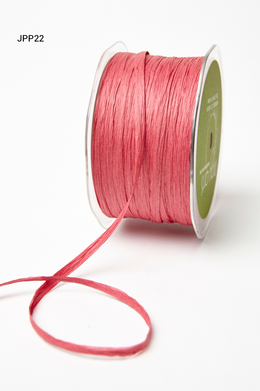 May Arts 1/8 Inch Paper Raffia Cord String Ribbon - Fuchsia - The Rubber  Buggy