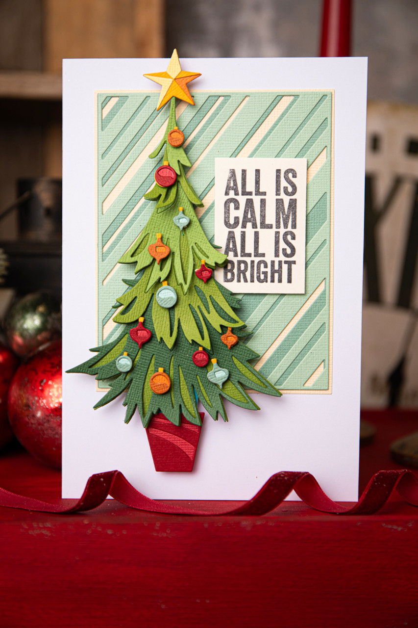 Tim Holtz Sizzix Christmas 2023 Release - HOLIDAY KNIT Card