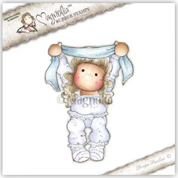Magnolia Stamps - Tila with Christmas Ribbon - The Rubber Buggy