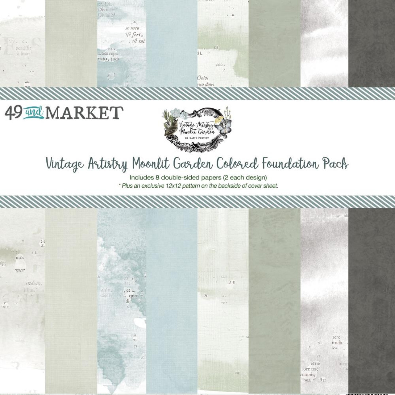 49 and Market Moonlit Garden 12x12 Collection Pack: Colored Foundation