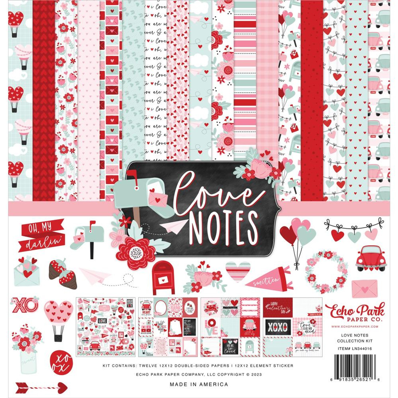 Echo Park Paper - Love Notes Collection Kit (LN344016) - The Rubber Buggy