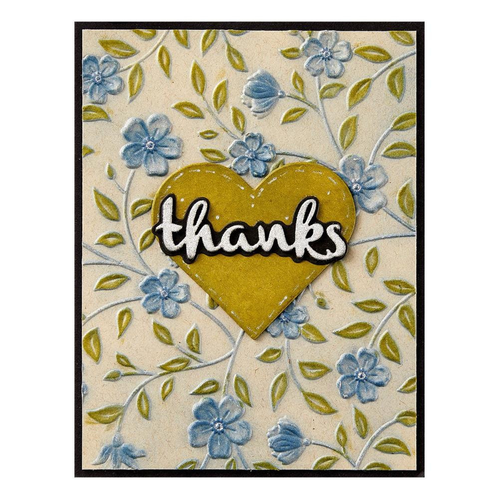 Spellbinders Bloemen & Gebladerte 3D Embossing Folder uit The from The Garden Collection door Wendy Vecchi, ONE Spellbinders Bloemen & Gebladerte 3D Embossing Folder uit The from The Garden Collection door Wendy Vecchi, ONE