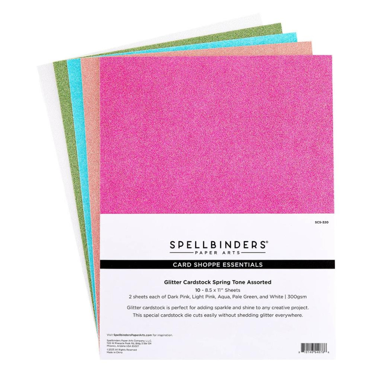 Spellbinders - Brushed White Cardstock - 8.5 x 11