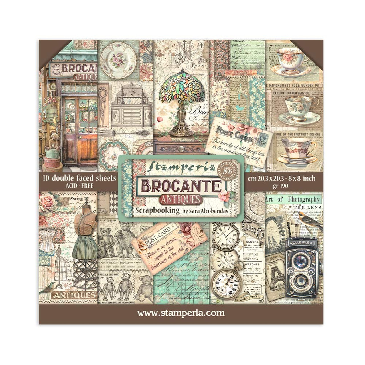 Stamperia - Brocante Antiques - 12 x 12 Paper Pad