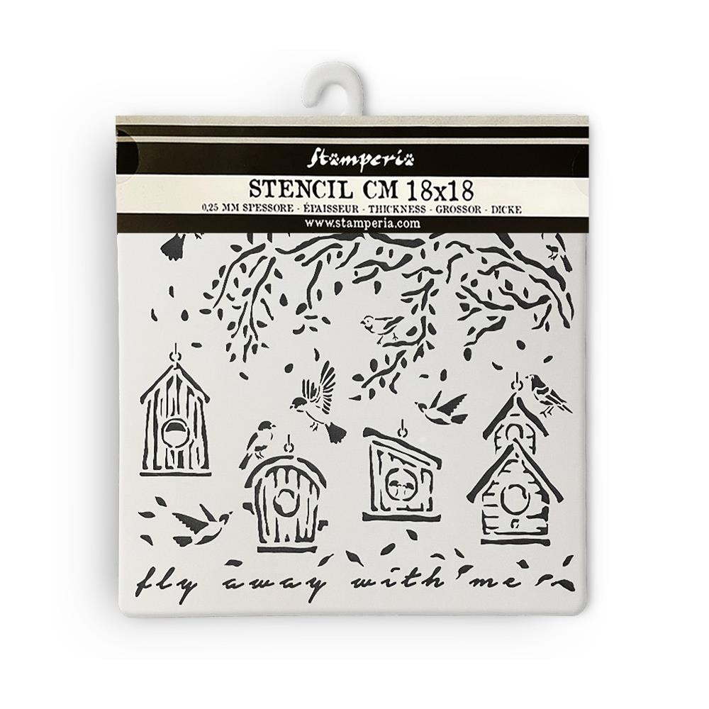 Stamperia Silent Sea Thick Stencil 12x12cm Sponges (KSTDS38