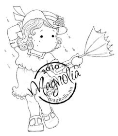 Magnolia Stamps - Tilda in Windy Weather - The Rubber Buggy