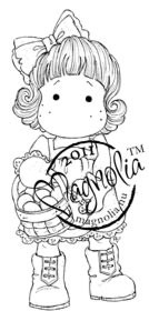 Magnolia Stamps - Tilda Holding Egg Basket - The Rubber Buggy