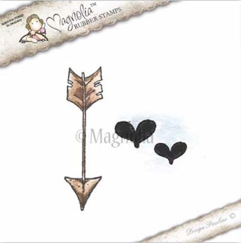 Magnolia Stamps - Lovely Duo - Lovely Hearts and Arrow - The Rubber Buggy