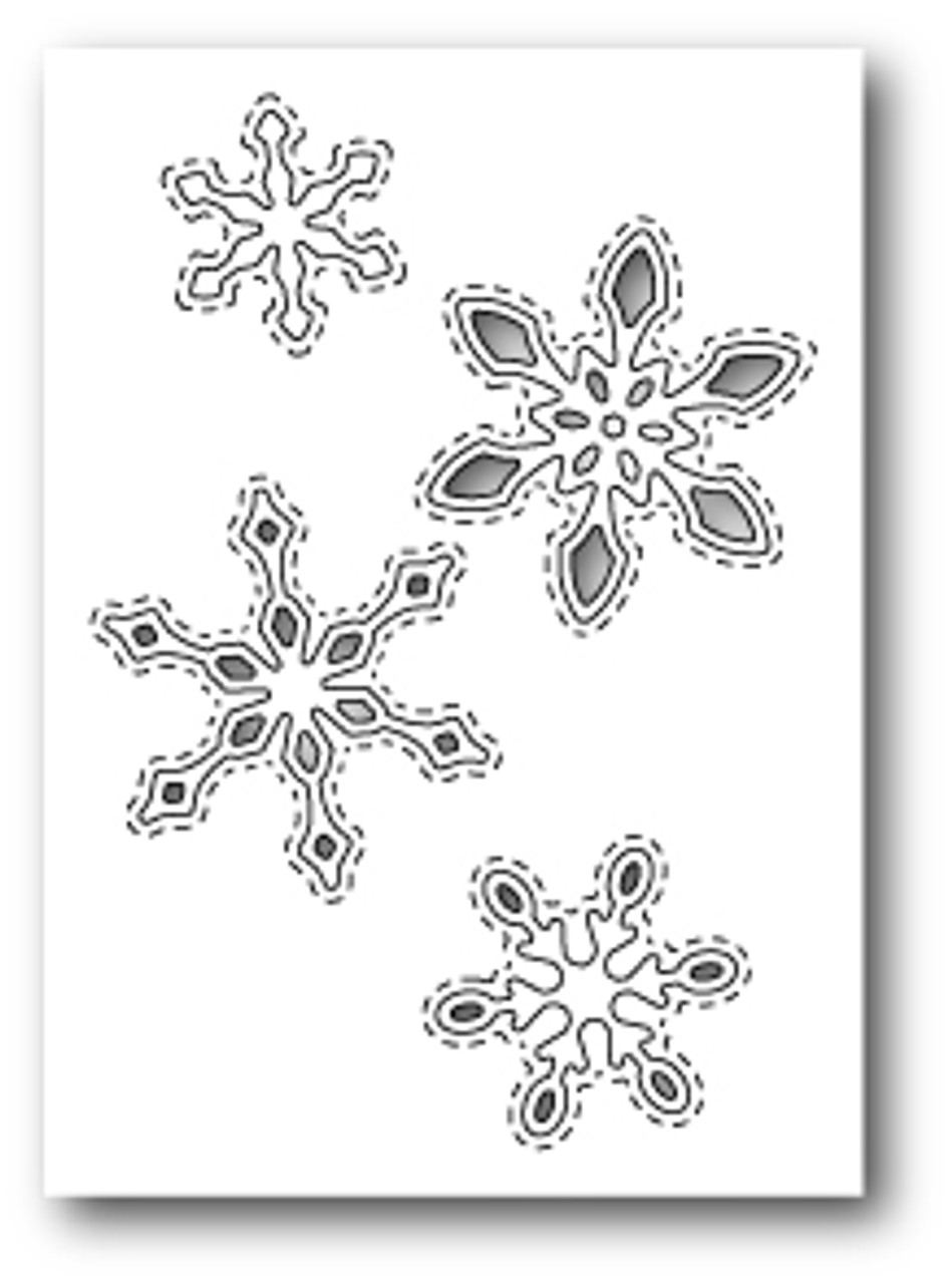 Poppystamps Craft Die - Stitched Snowflake Cutouts (PS-1305) - The Rubber  Buggy