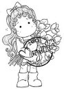 Magnolia TILDA WITH HELLEBORES Rubber Stamp - The Rubber Buggy