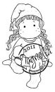 Magnolia SWEET CHRISTMAS TILDA Rubber Stamp - The Rubber Buggy