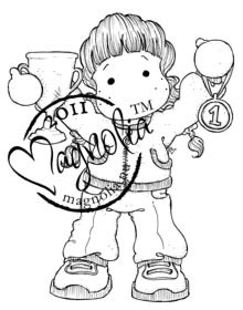 Magnolia Stamps WINNER TILDA Rubber Stamp - The Rubber Buggy