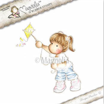 Magnolia Stamps - Sweet Rainbow - Tilda With Kite - The Rubber Buggy