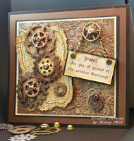 Tim Holtz Mechanical Male Birthday Card
