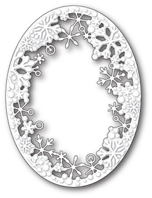 Memory Box - Craft Die - Dancing Snowflake Oval 
