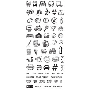 Prima Marketing - Clear Planner Teen Stamps