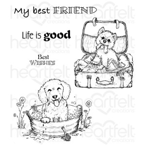 Heartfelt Creations - Pampered Pooch Cling Rubber Stamp Set (HCPC-3762) Heartfelt Creations - Pampered Pooch Cling Rubber Stamp Set (HCPC-3762)
