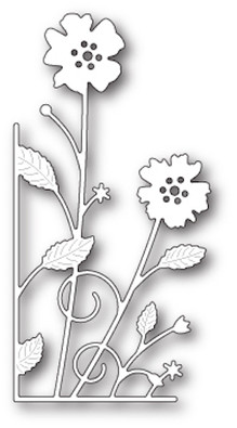 Memory Box Die - Large Antilles Floral Left Corner- Craft Die (MB-99610)