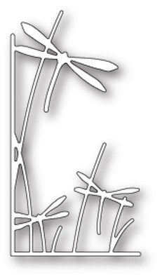 Memory Box Die - Dragonfly Stems Left Corner - Craft Die (MB-99659)