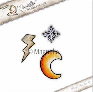 Magnolia Stamps - Lovely Emojis - Moon, Snowflake & Flash Kit 