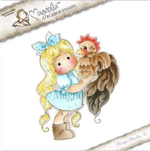 Magnolia Stamps Tilda With Mr. Rooster