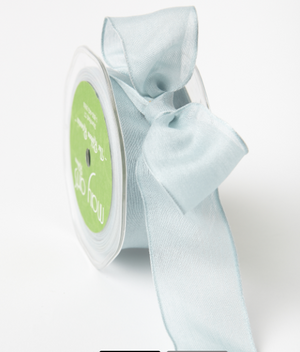 May Arts - Soft Semi-Sheer Ribbon 1.5" - Light Blue