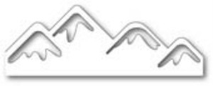 Poppystamps Craft Die - Snowy Mountaintops 