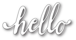 Poppystamps Craft Die - Big Luxe Hello