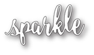 Poppystamp Die - Sparkle Loose Script Craft Die 1914