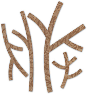 Memory Box Die - BAsic Forest Branches Craft Die