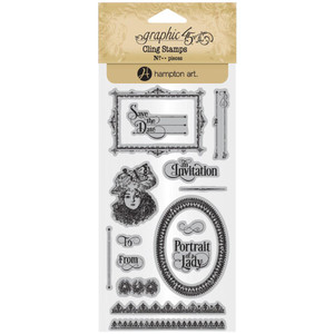 Graphic 45 - Portrait Of A Lady - Cling Stamp Set 3 (ICO382) Graphic 45 - Portrait Of A Lady - Cling Stamp Set 3 (ICO382)