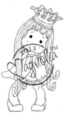 Magnolia Stamps PRINCESS TILDA WITH CURL - Once Upon a Time