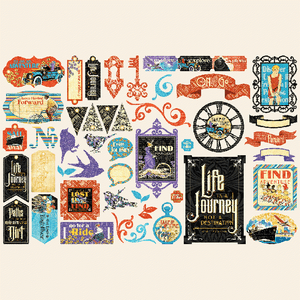 Graphic 45 - Life's A Journey - Die-Cut Assortment 1