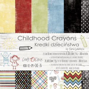Craft 0' Clock - Childhood Crayons Collection - 8 x 8 Collection Craft 0' Clock - Childhood Crayons Collection - 8 x 8 Collection