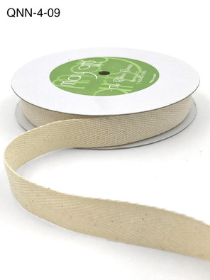 May Arts - 3/4 Inch Classic Medium Weight Twill Ribbon with Woven Edge - Ivory (QNN-4-09) May Arts - 3/4 Inch Classic Medium Weight Twill Ribbon with Woven Edge - Ivory (QNN-4-09)