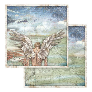 Stamperia 12 x 12 Scrapbook Paper - Sir Vagabond Wings (SBB749)
