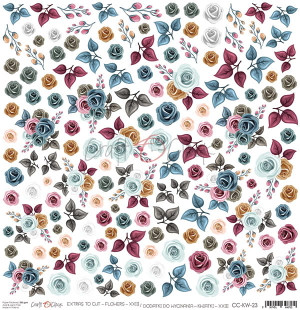 Paperhues Marbled Handmade Scrapbook Papers Collection 12x12 Pad, 24 Sheets.